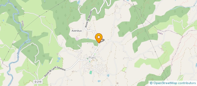 localisation de l'entreprise ETS BANC  PLATS