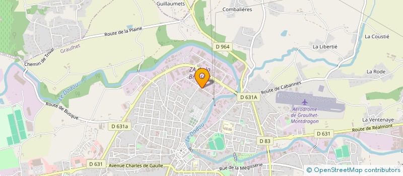 localisation de l'entreprise ETS BARBARO à GRAULHET