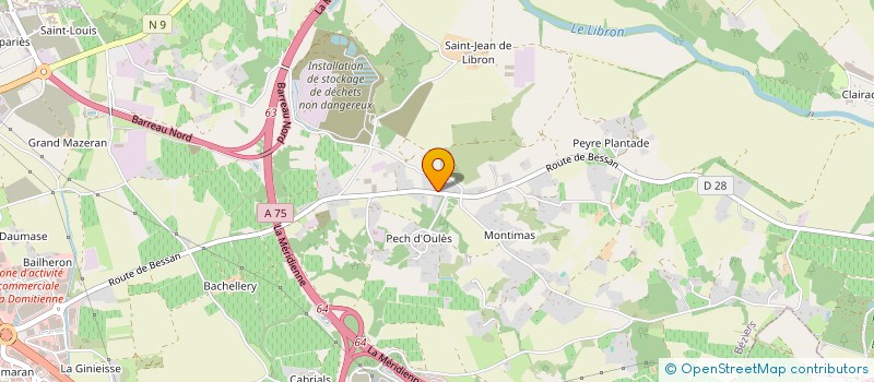 localisation de l'entreprise ETS BARTHEZ à BEZIERS