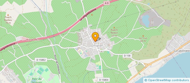 localisation de l'entreprise ETS BAT 34  LOUPIAN