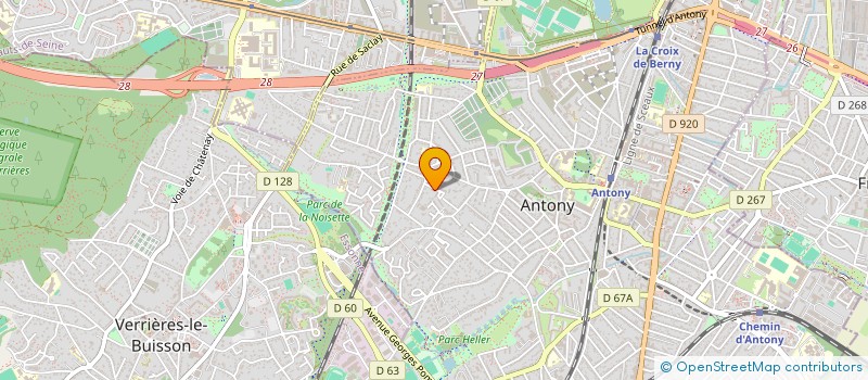 localisation de l'entreprise ETS BATIGAZ à ANTONY