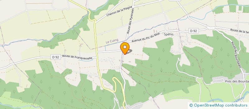 localisation de l'entreprise ETS BATMALE ET FILS  CLARAC