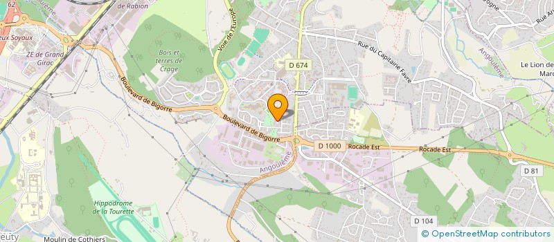 localisation de l'entreprise ETS BAUDRY à ANGOULEME