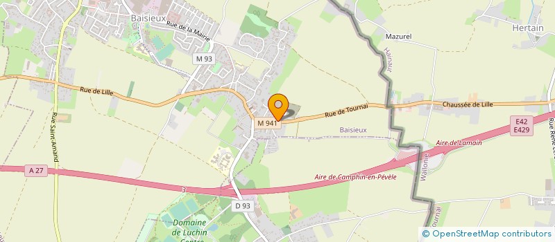 localisation de l'entreprise ETS BAUDUIN CAMBAY à BAISIEUX