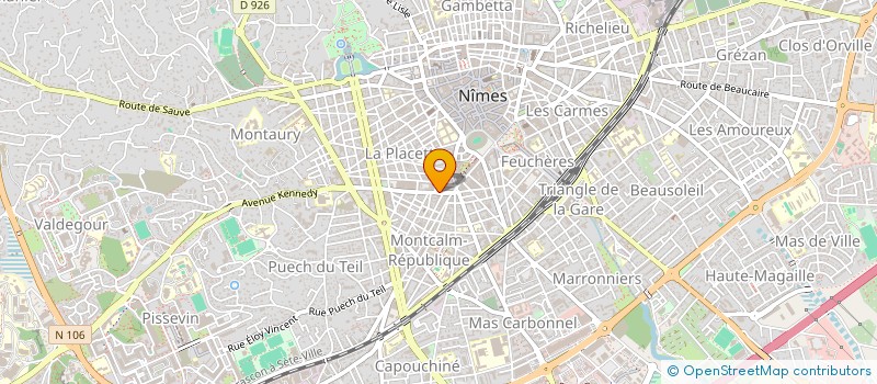 localisation de l'entreprise ETS BAUGEY  NIMES