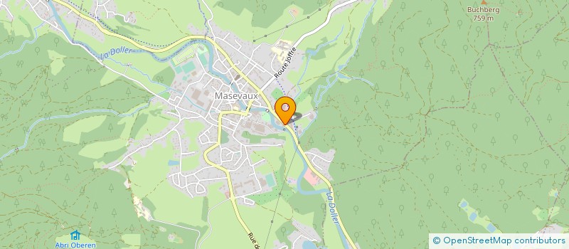 localisation de l'entreprise ETS BAUMANN CHAUFFAGE SANITAIRE à MASEVAUX-NIEDERBRUCK