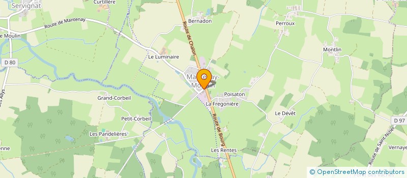 localisation de l'entreprise ETS BELLATON à MANTENAY-MONTLIN