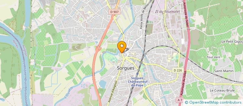 localisation de l'entreprise ETS BELLUCCI  SORGUES