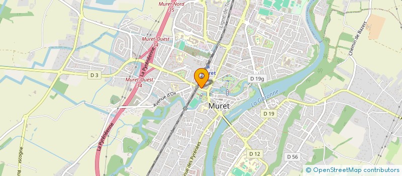 localisation de l'entreprise ETS BERNA ET FILS à MURET