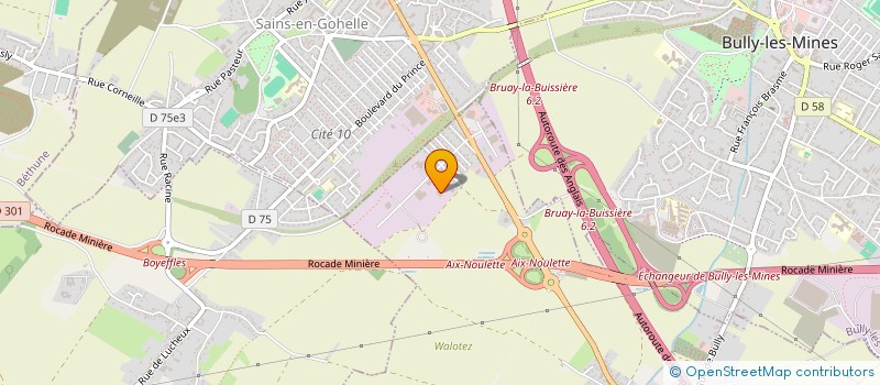 localisation de l'entreprise ETS BERNARD à AIX-NOULETTE