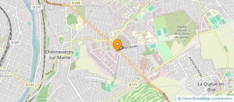 localisation de l'entreprise ETS BERNARD PAGES STATION  CHENNEVIERES-SUR-MARNE