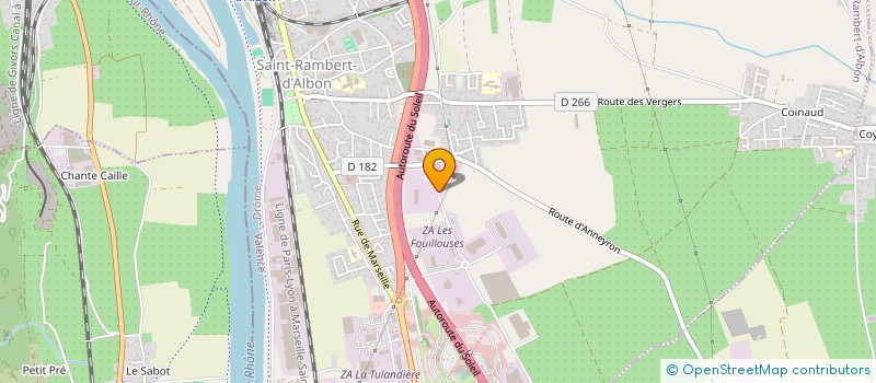 localisation de l'entreprise ETS BERNARD QUINCAILLERIE à SAINT-RAMBERT-D'ALBON