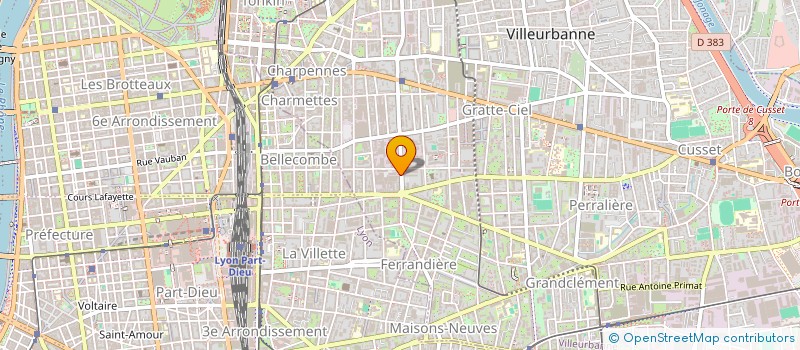 localisation de l'entreprise ETS BERNARD TRILLAT ET CIE à VILLEURBANNE