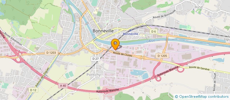 localisation de l'entreprise ETS BEROD-COLLET à BONNEVILLE