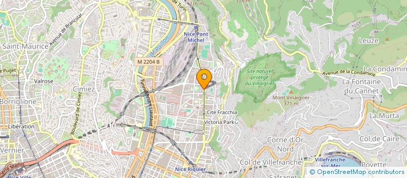 localisation de l'entreprise ETS BERTO à NICE