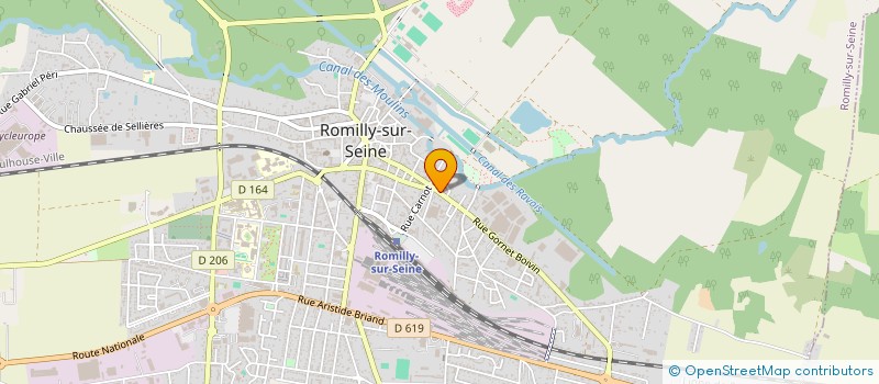 localisation de l'entreprise ETS BIONAZ à ROMILLY-SUR-SEINE