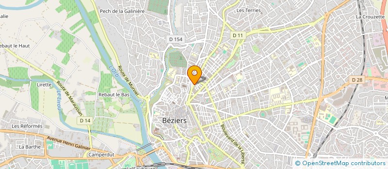 localisation de l'entreprise ETS BLANC  BEZIERS