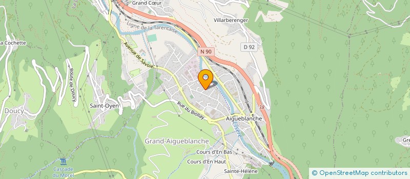 localisation de l'entreprise ETS BLANC JEAN ET FILS à GRAND-AIGUEBLANCHE