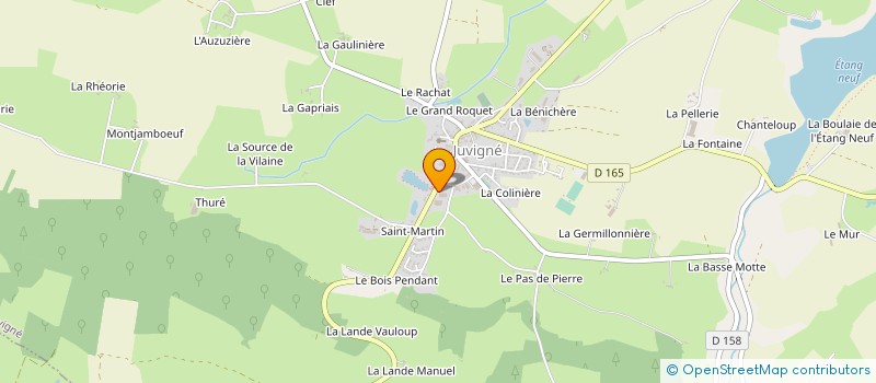 localisation de l'entreprise ETS BLANCHET à JUVIGNE