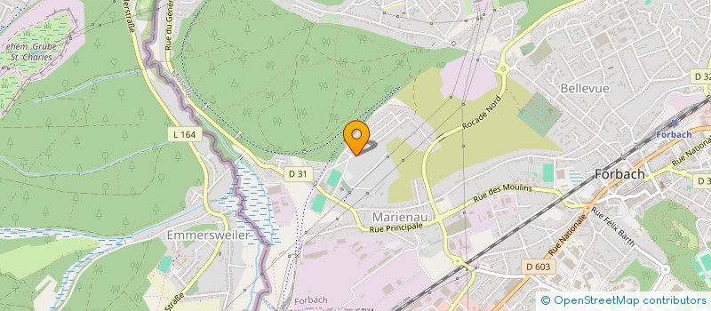 localisation de l'entreprise ETS BLODAU ET WEISBRODT  FORBACH