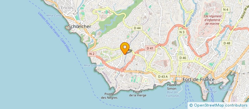 localisation de l'entreprise ETS. BODY BOIS EURL à SCHOELCHER