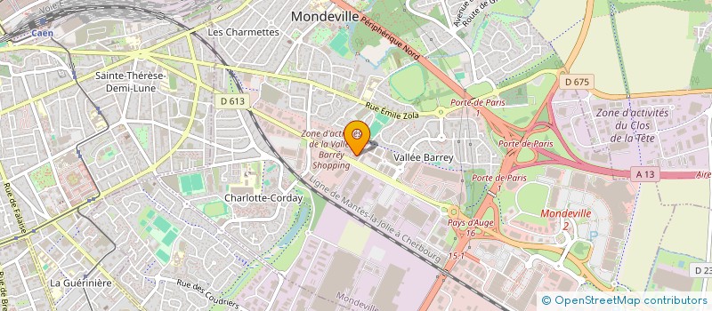 localisation de l'entreprise ETS BOSSIN PERE ET FILS à MONDEVILLE