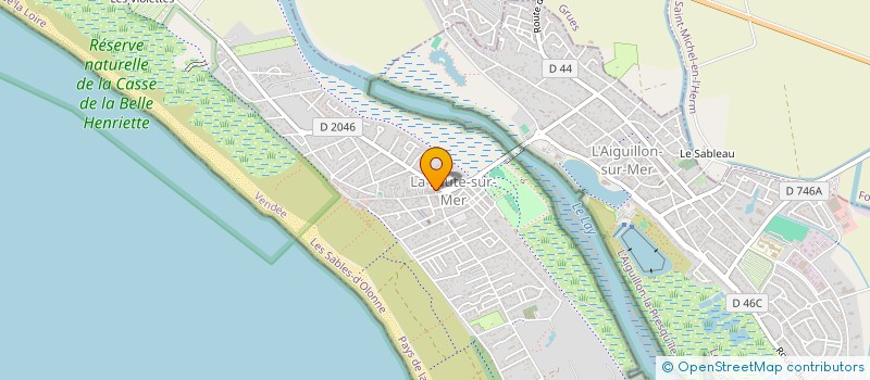 localisation de l'entreprise ETS BOUCARD  L'AIGUILLON-LA-PRESQU'ILE