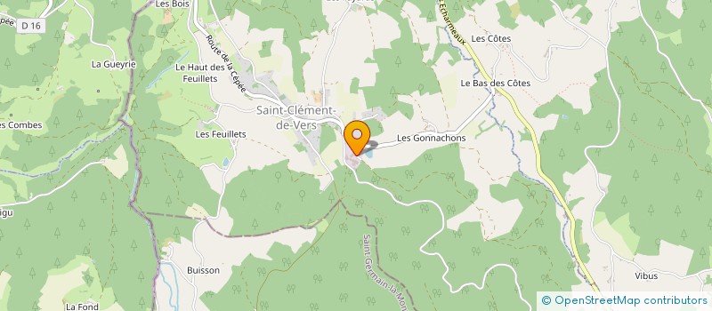 localisation de l'entreprise ETS BOUCAUD  SAINT-CLEMENT-DE-VERS