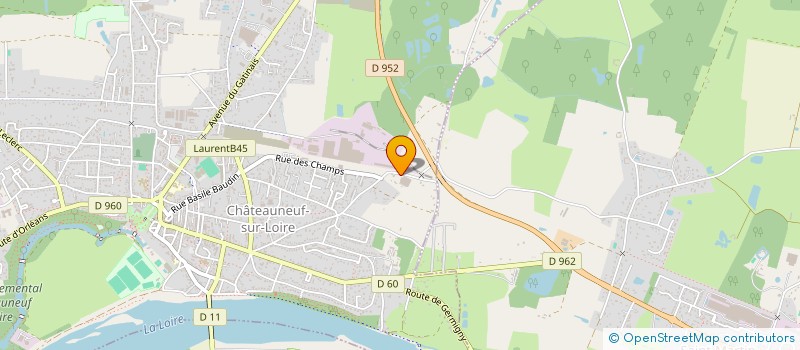localisation de l'entreprise ETS BOUDARD SAS  CHATEAUNEUF-SUR-LOIRE