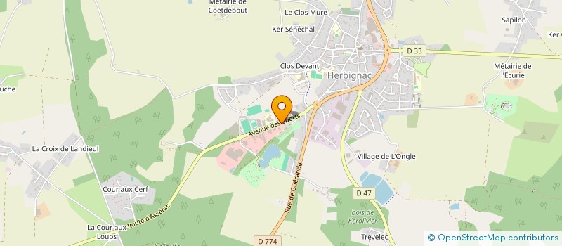 localisation de l'entreprise ETS BOULLARD à HERBIGNAC