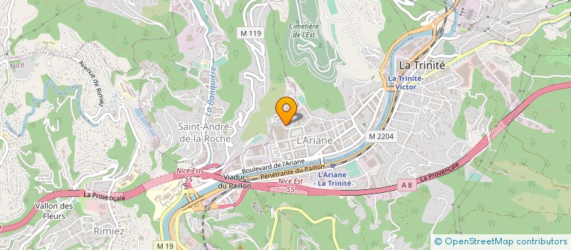 localisation de l'entreprise ETS BOUTTAU à NICE