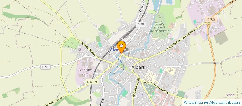 localisation de l'entreprise ETS BRAILLY  ALBERT