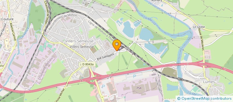 localisation de l'entreprise ETS BRASSEUR MISSET  VILLERS-SEMEUSE