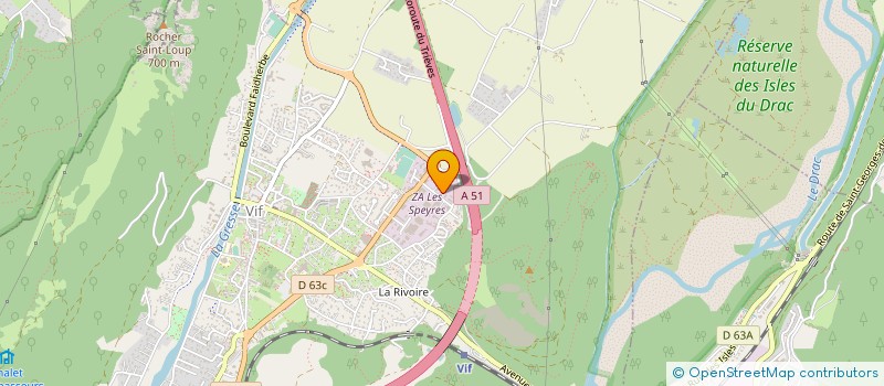 localisation de l'entreprise ETS BRAZZOLOTTO à VIF