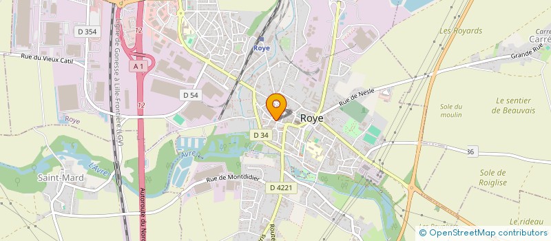 localisation de l'entreprise ETS BROUSSIER. à ROUVROY-EN-SANTERRE