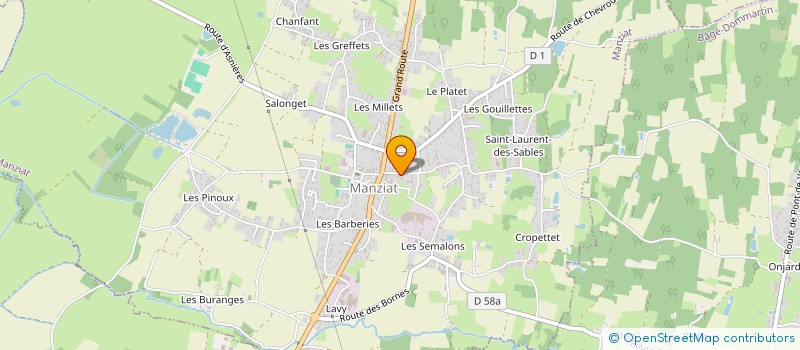 localisation de l'entreprise ETS BROYER ET FILS à MANZIAT