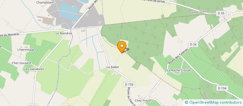localisation de l'entreprise ETS BRUAND SEBASTIEN à NERCILLAC