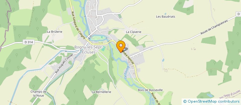 localisation de l'entreprise ETS BS à ROGNY-LES-SEPT-ECLUSES
