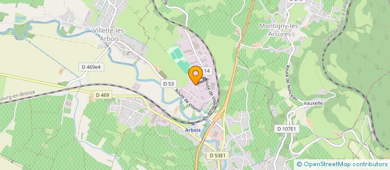 localisation de l'entreprise ETS BUCHAILLOT à ARBOIS