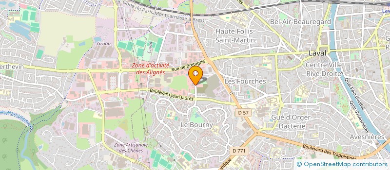 localisation de l'entreprise ETS BUCHOT SA à LAVAL