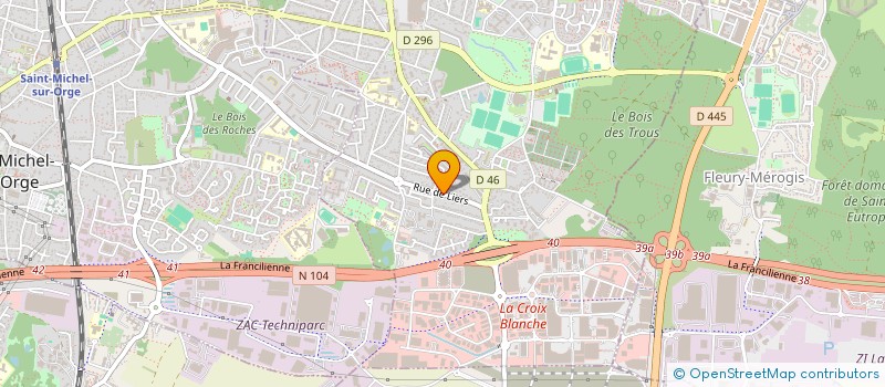 localisation de l'entreprise ETS BUFFONE ET VILLENA à SAINTE-GENEVIEVE-DES-BOIS