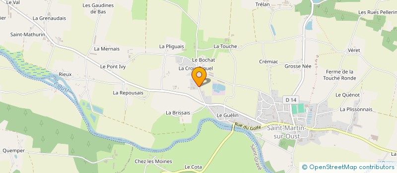localisation de l'entreprise ETS BURBAN à SAINT-MARTIN-SUR-OUST