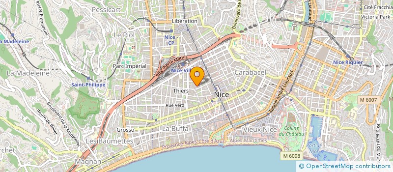 localisation de l'entreprise ETS BUSINESS BTP  NICE