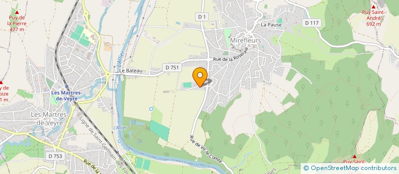 localisation de l'entreprise ETS BUZON  MIREFLEURS
