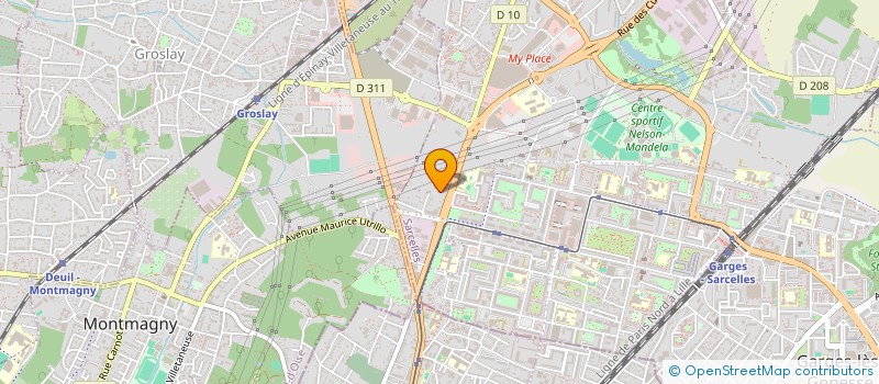 localisation de l'entreprise ETS BYS  SARCELLES