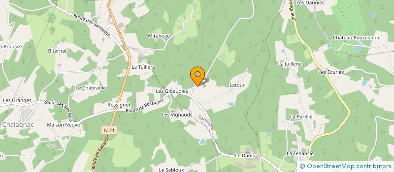 localisation de l'entreprise ETS CABIROL ET FILS à SANILHAC
