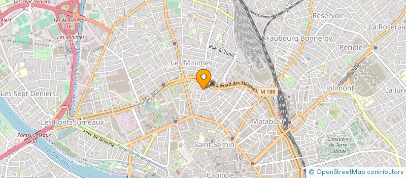 localisation de l'entreprise ETS CALMETTES GEORGES ET CIE à TOULOUSE
