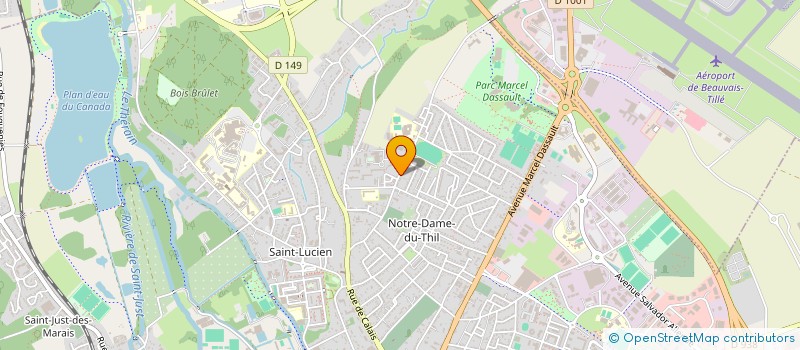 localisation de l'entreprise ETS CAMPION  BEAUVAIS