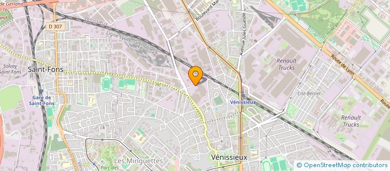 localisation de l'entreprise ETS CAPBERN - LABORATOIRE INDUST ELECTRI à VENISSIEUX