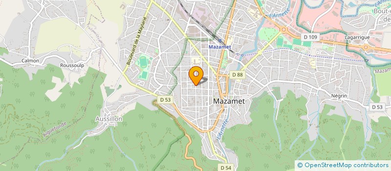 localisation de l'entreprise ETS CARAYOL ALFRED ET CIE à MAZAMET